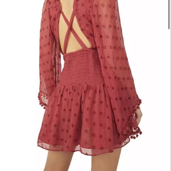 Free People Della Sole Cutout Mini Dress Size S/P - Picture 7 of 11